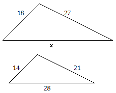 Scale triangle, Small